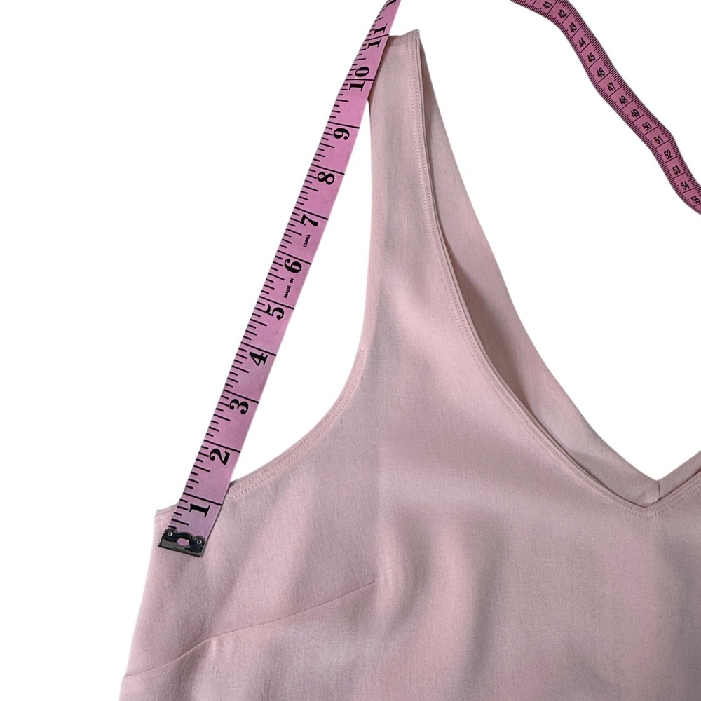 Lululemon Pink Sleeveless V Neck Midi Dress‎ Slits Athleisure Women's Large - Picture 4 of 13
